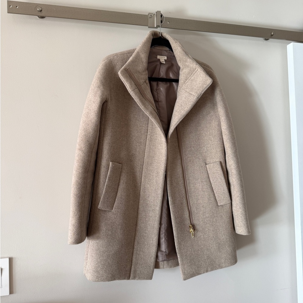 J. Crew Classic Beige Pea Coat